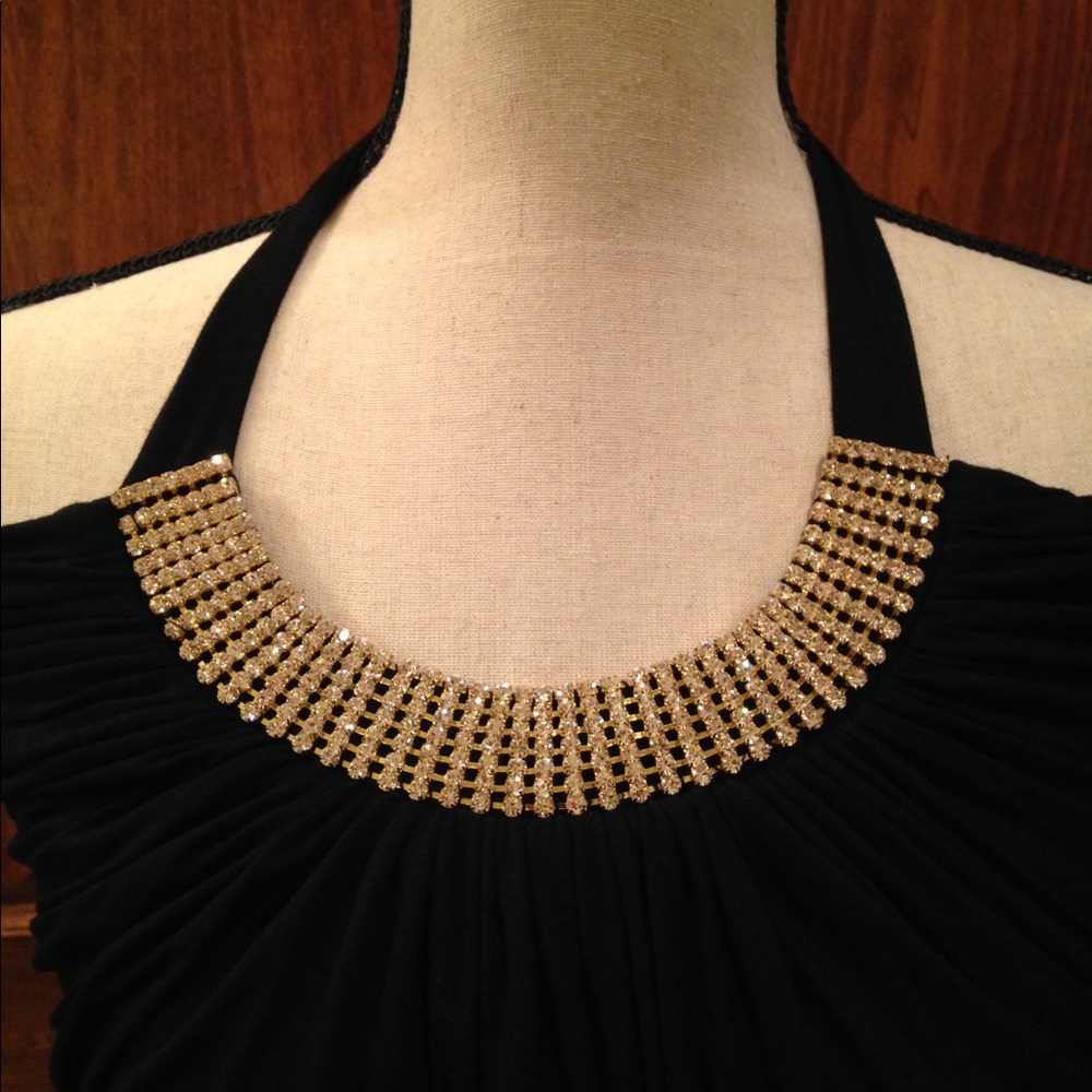 NWT Jewel Detail Love Culture Halter Top - Picture 2 of 7